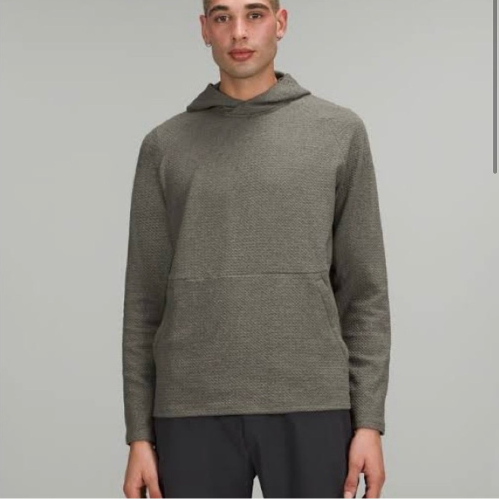 MENS Lululemon olive green “at ease” hoodie